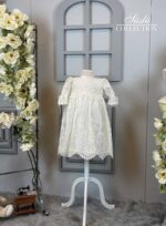 gupur dantelli Kiz cocuk vaftiz kiyafeti 0011