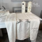 angel embroidered baptism towel 03