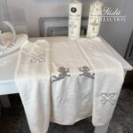 angel embroidered baptism towel 04