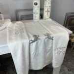 angel embroidered baptism towel 05