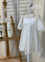 bib collar embroidered girl baptism dress 02