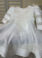 cordonet embroidered baptism gown girl baptism gown 02