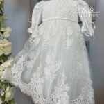 lace flower embroidered christening gown 04