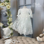 lace flower embroidered christening gown 06