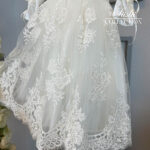 lace flower embroidered christening gown 07