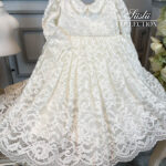 special lace embroidered baptism gown 02