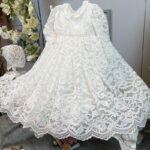 special lace embroidered baptism gown 03