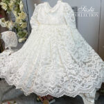 special lace embroidered baptism gown 03