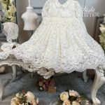 special lace embroidered baptism gown 05