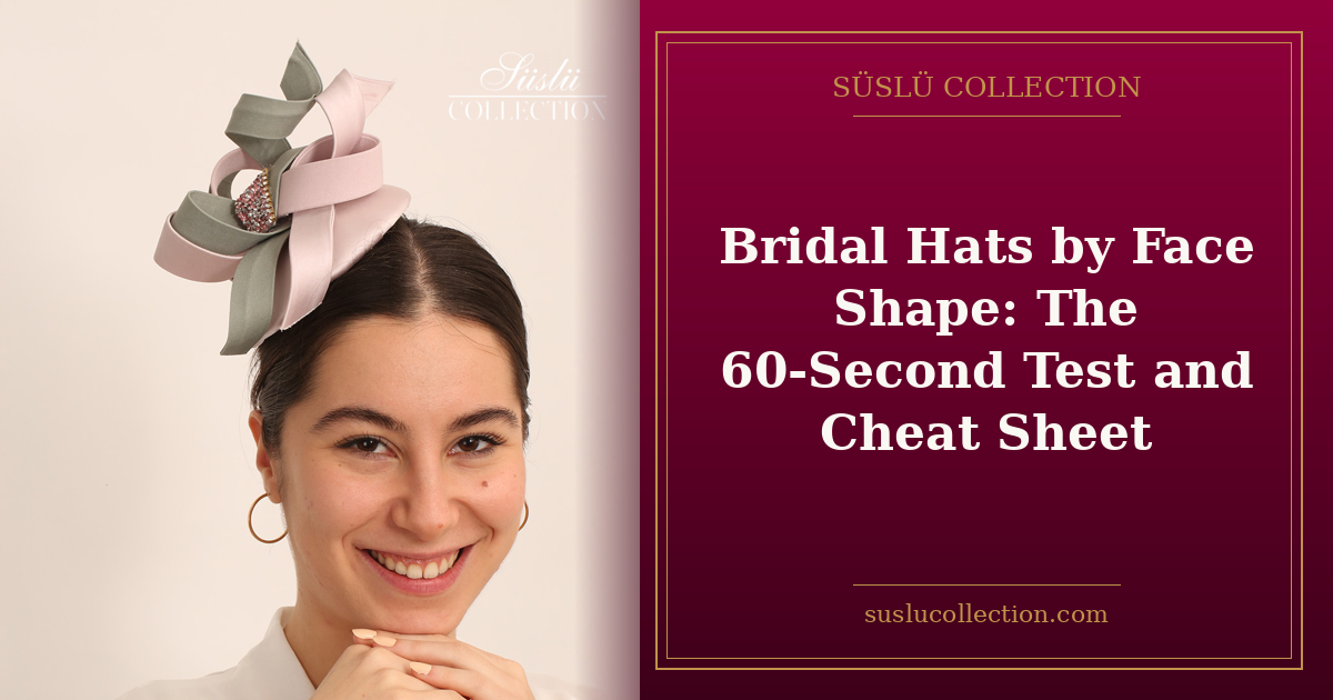 Bridal Hats by Face Shape: The 60-Second Test and Cheat Sheet