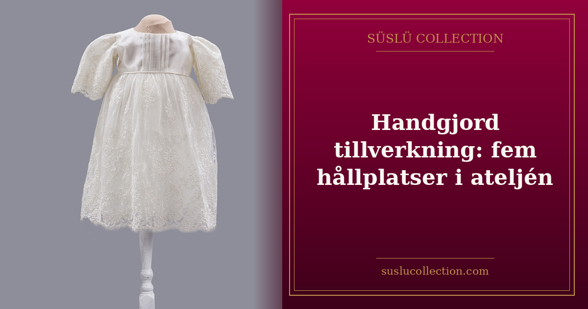 Handgjord tillverkning: fem hållplatser i ateljén