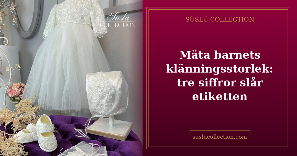 Mäta barnets klänningsstorlek: tre siffror slår etiketten
