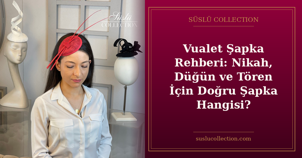 Vualet Şapka Rehberi: Nikah, Düğün ve Tören İçin Doğru Şapka Hangisi?